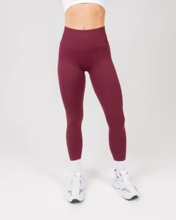 Contour Seamless Tights Red Maroon