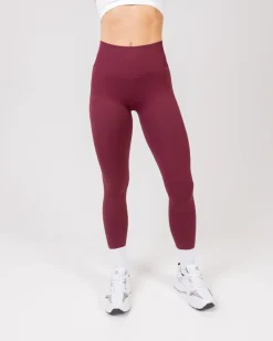 Contour Seamless Tights Red Maroon 2-PACK