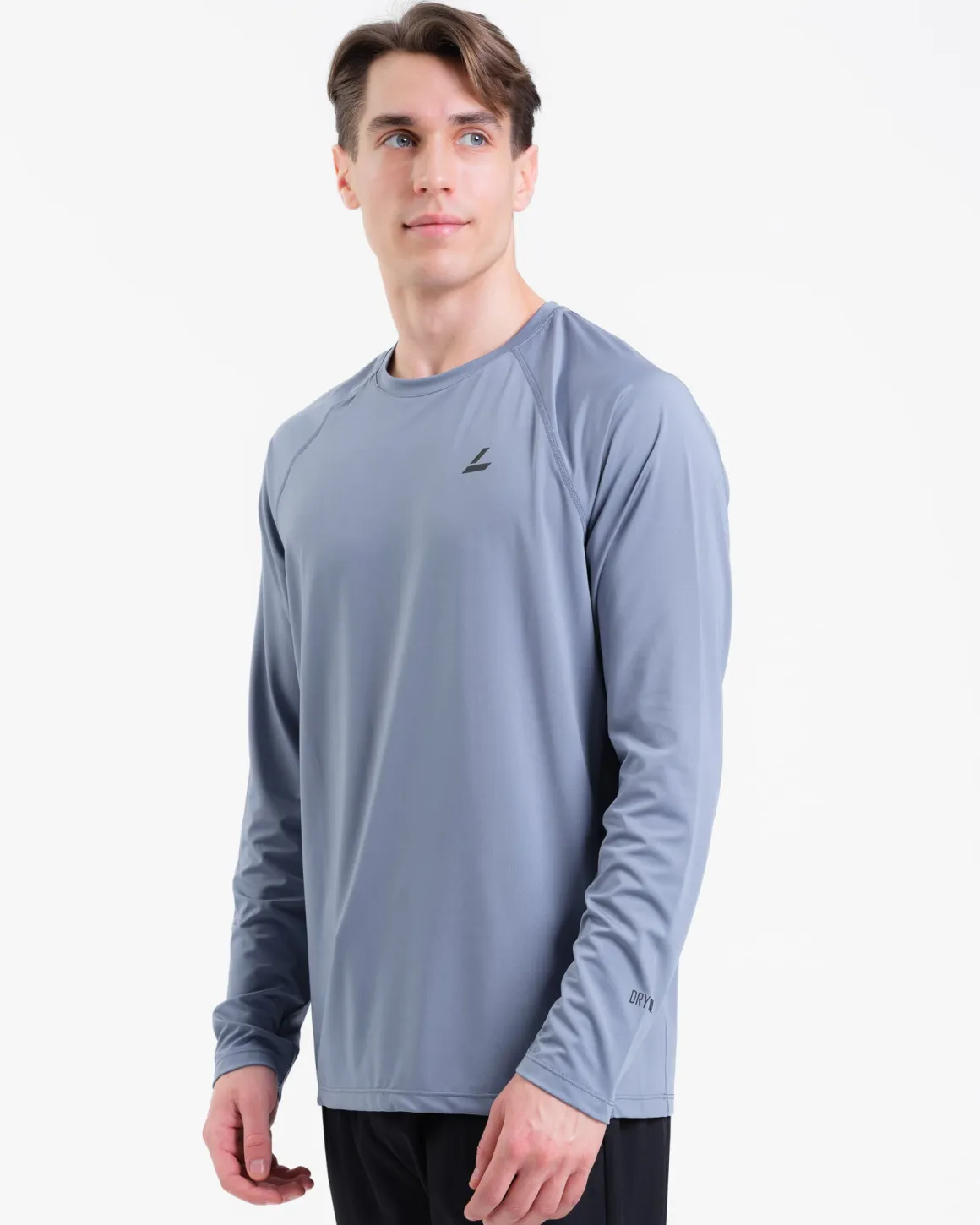 Core Basic LS M Blue + Clarity Warm Up Pants M Black SET