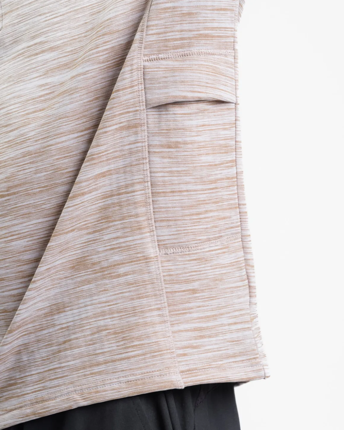 Core Run Half Zip M Beige Marl