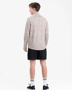 Core Run Half Zip M Beige Marl