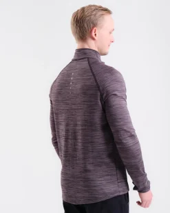 Core Run Half Zip M Black Marl