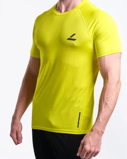 Core Run Tee M Yellow+Black 2-PACK