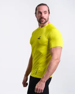 Core Run Tee M Yellow+Black 2-PACK