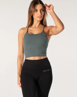 Core Singlet Top Teal Green