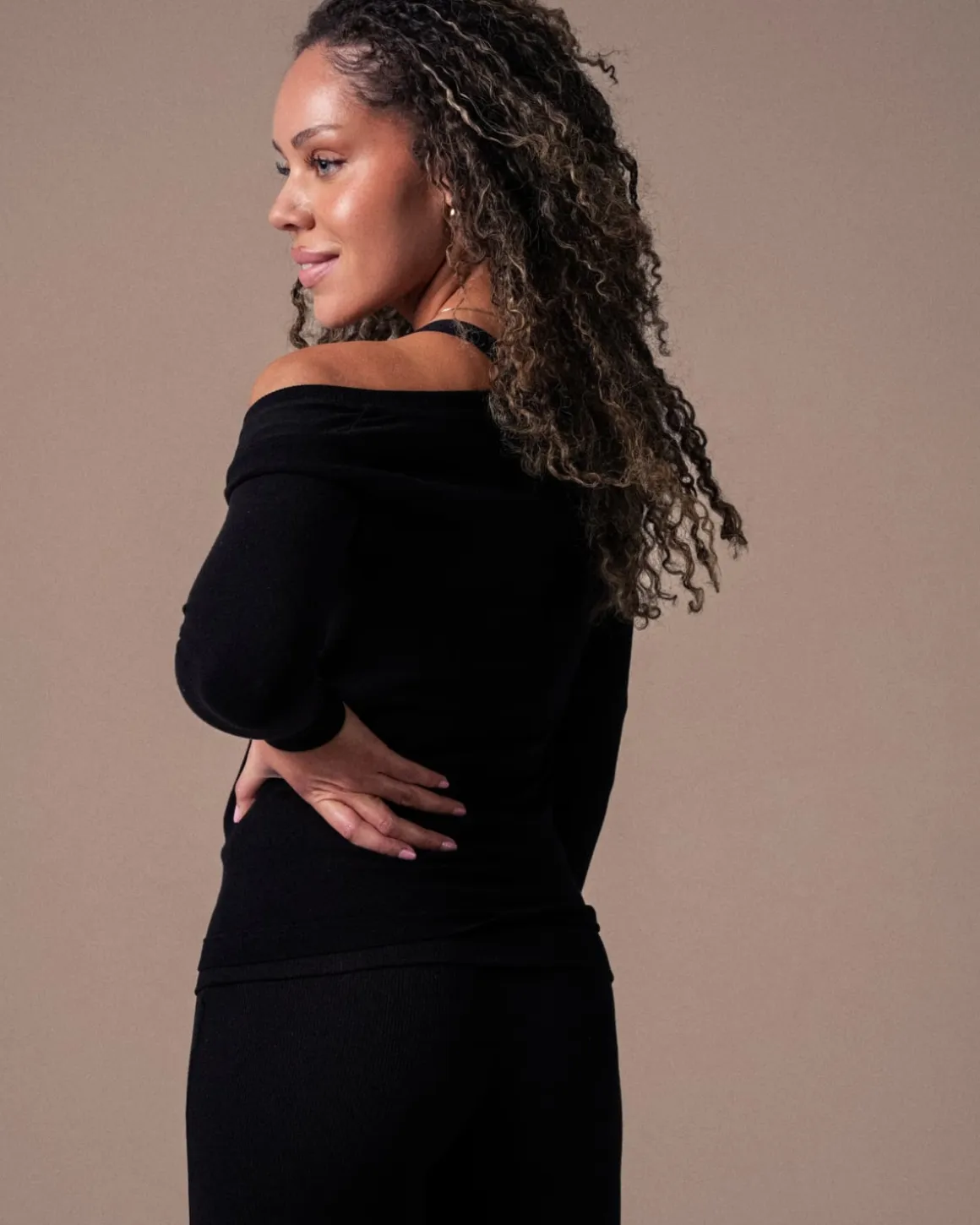 CottonLuxe Seamless LS Black