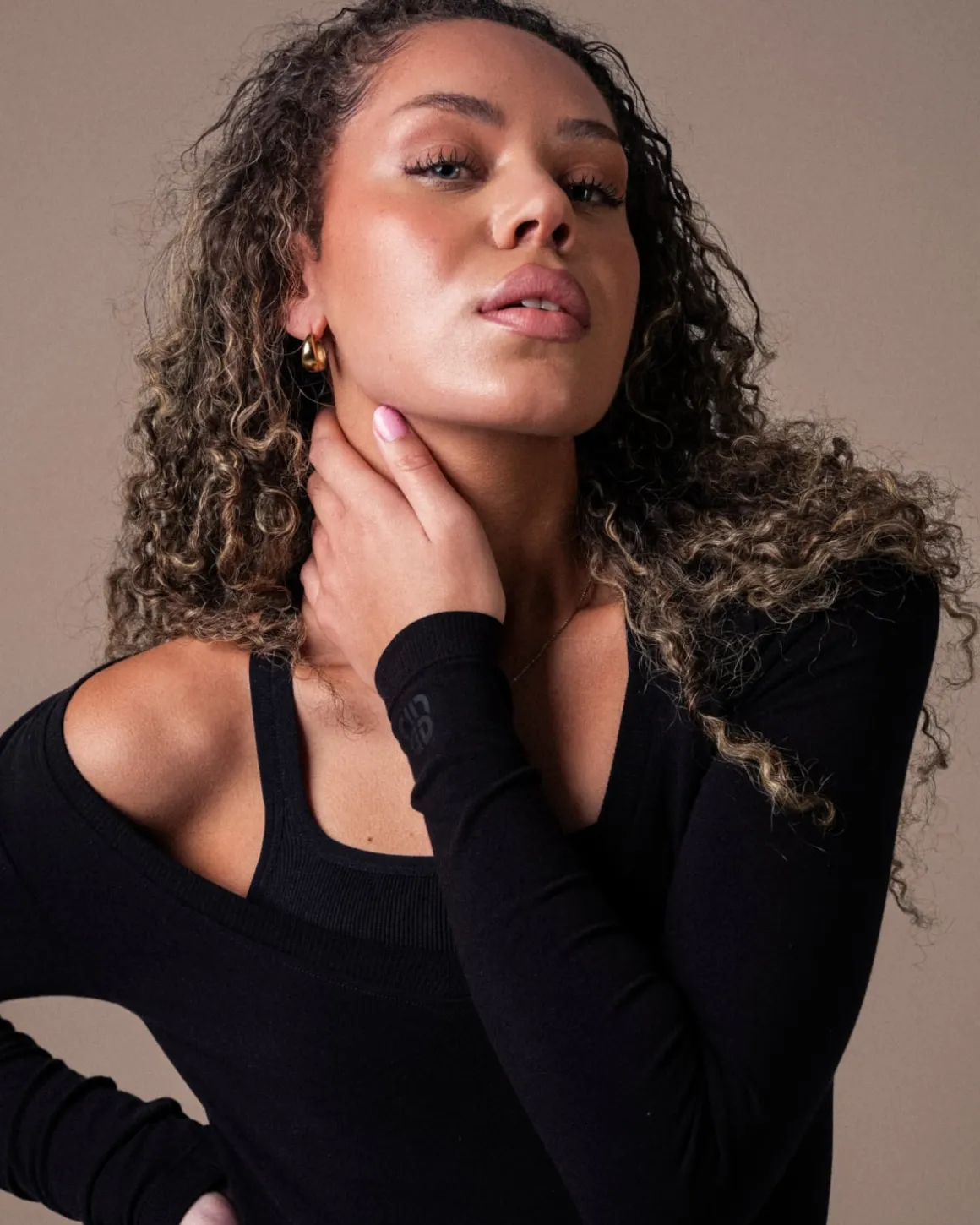 CottonLuxe Seamless LS Black