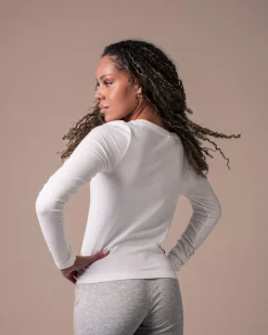 CottonLuxe Seamless LS White