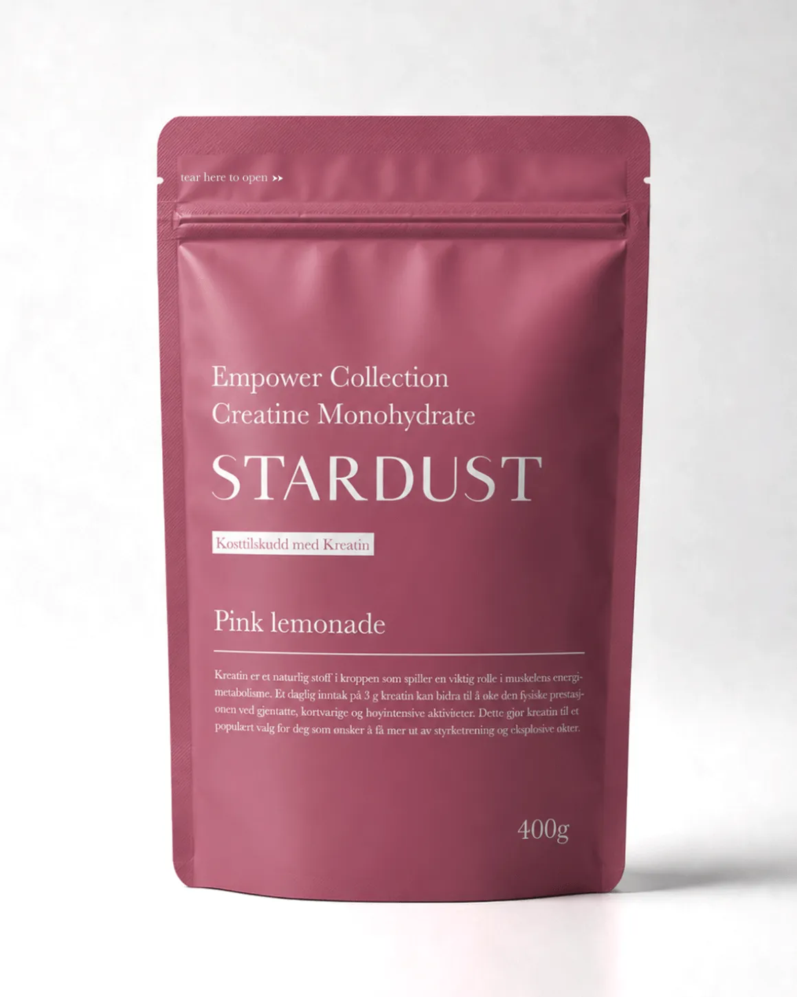 Creatine Monohydrate Pink Lemonade 400g (3pack)