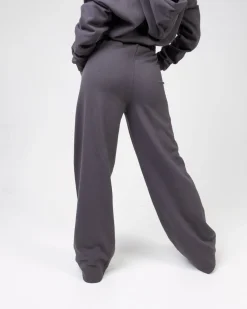 Cropped Hoodie + Straight Sweatpants Grey SET