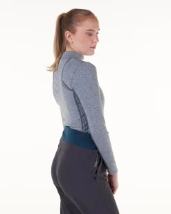 Dry Ctrl Seamless LS Blue Melange