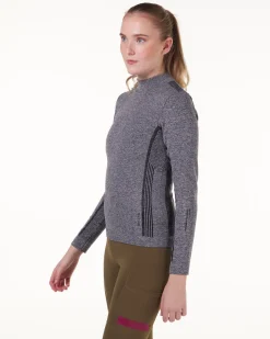 Dry Ctrl Seamless LS Grey Melange