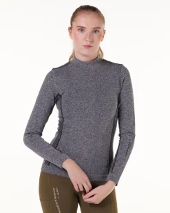 Dry Ctrl Seamless LS Grey Melange