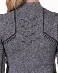 Dry Ctrl Seamless LS Grey Melange