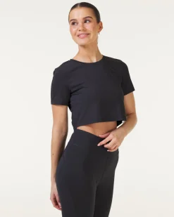 Elemental Crop Tee Black