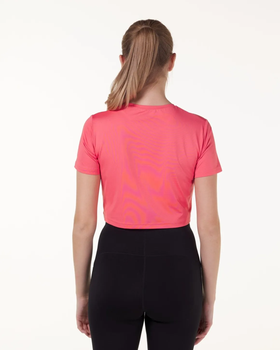 Essential Crop T-shirt Black+Blue+Green+Pink+White 5-PACK