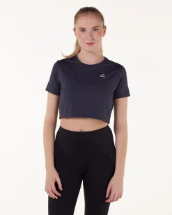 Essential Crop T-shirt Black+Blue+Green+Pink+White 5-PACK