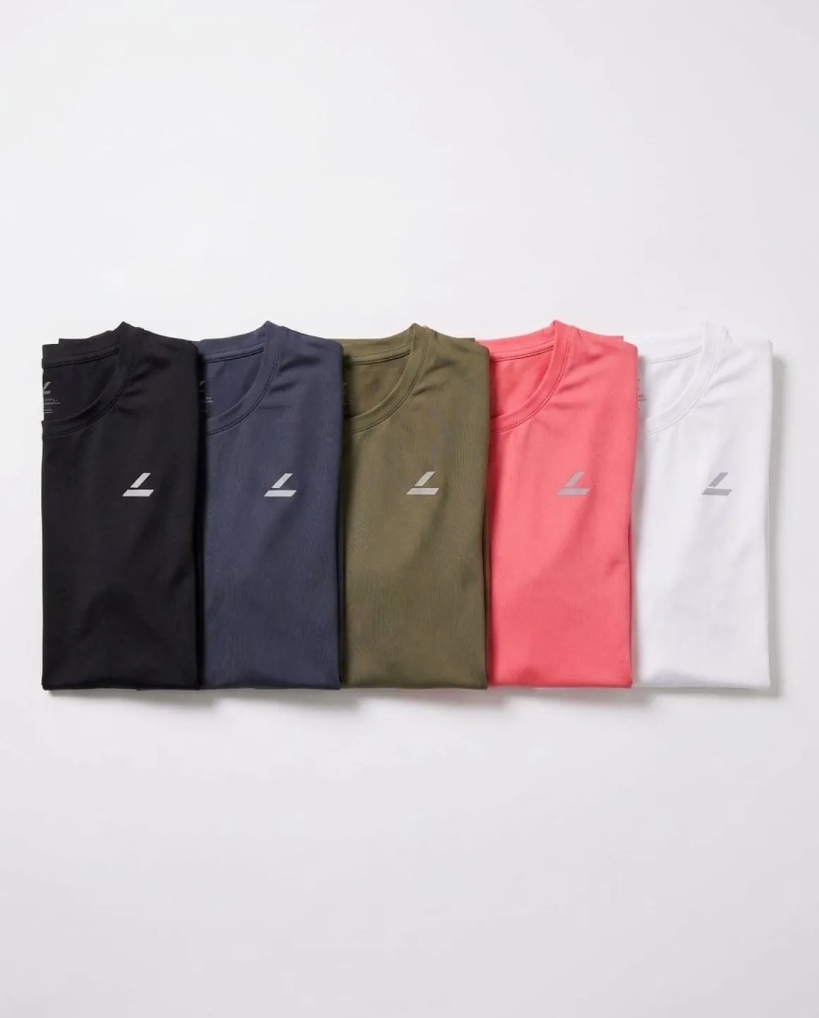 Essential Crop T-shirt Black+Blue+Green+Pink+White 5-PACK