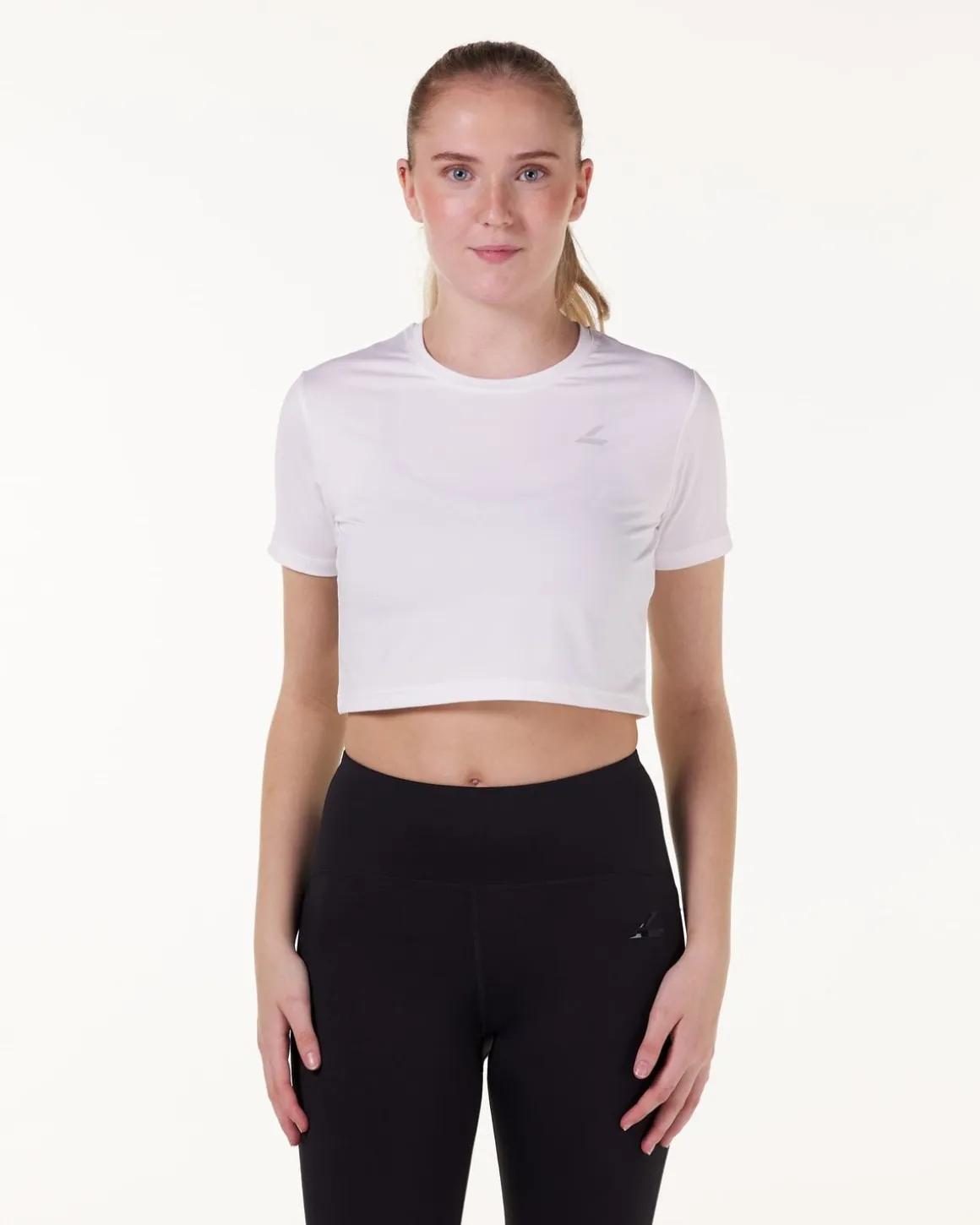 Essential Crop T-shirt Black+Blue+Green+Pink+White 5-PACK