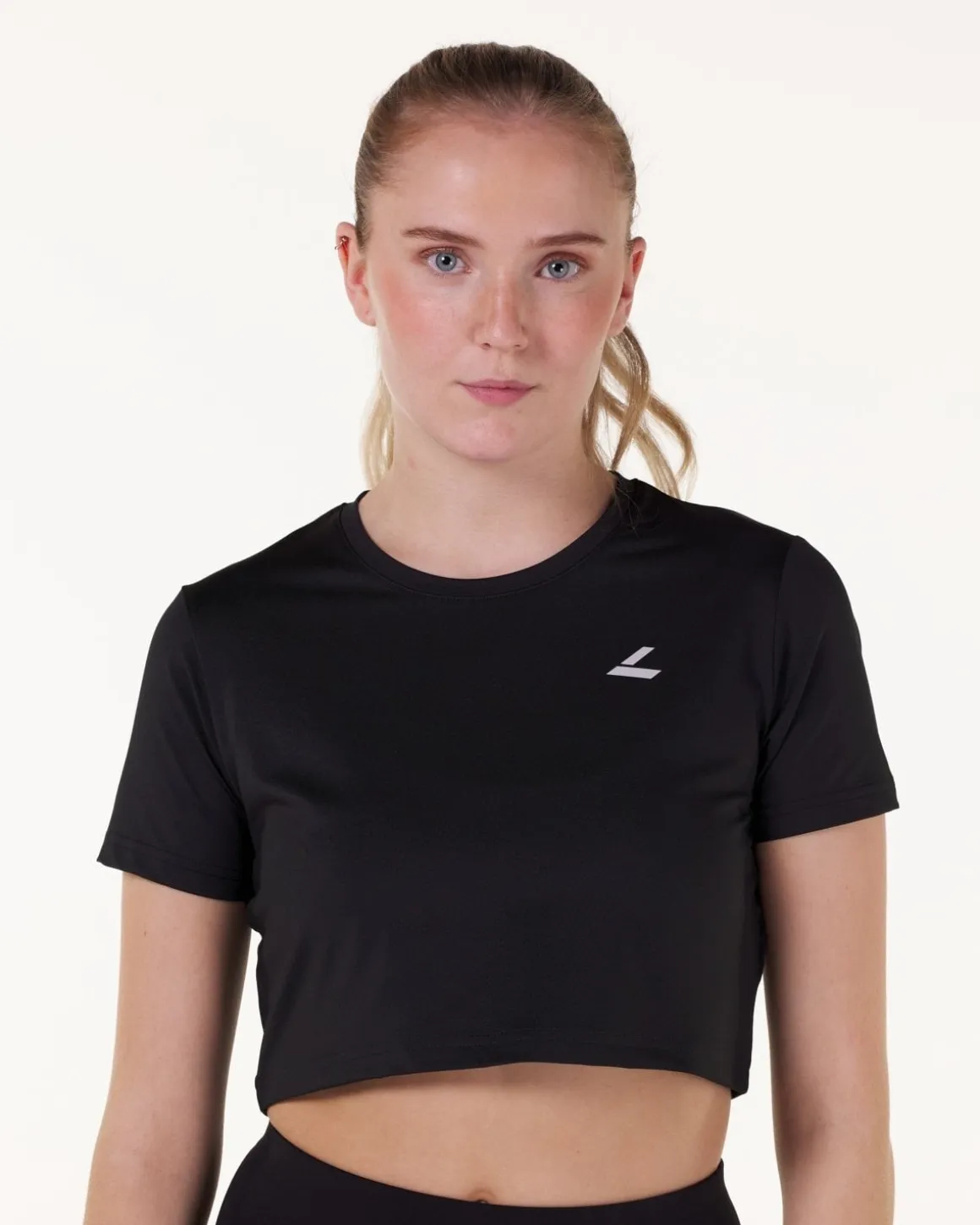 Essential Crop T-shirt Black 3-PACK