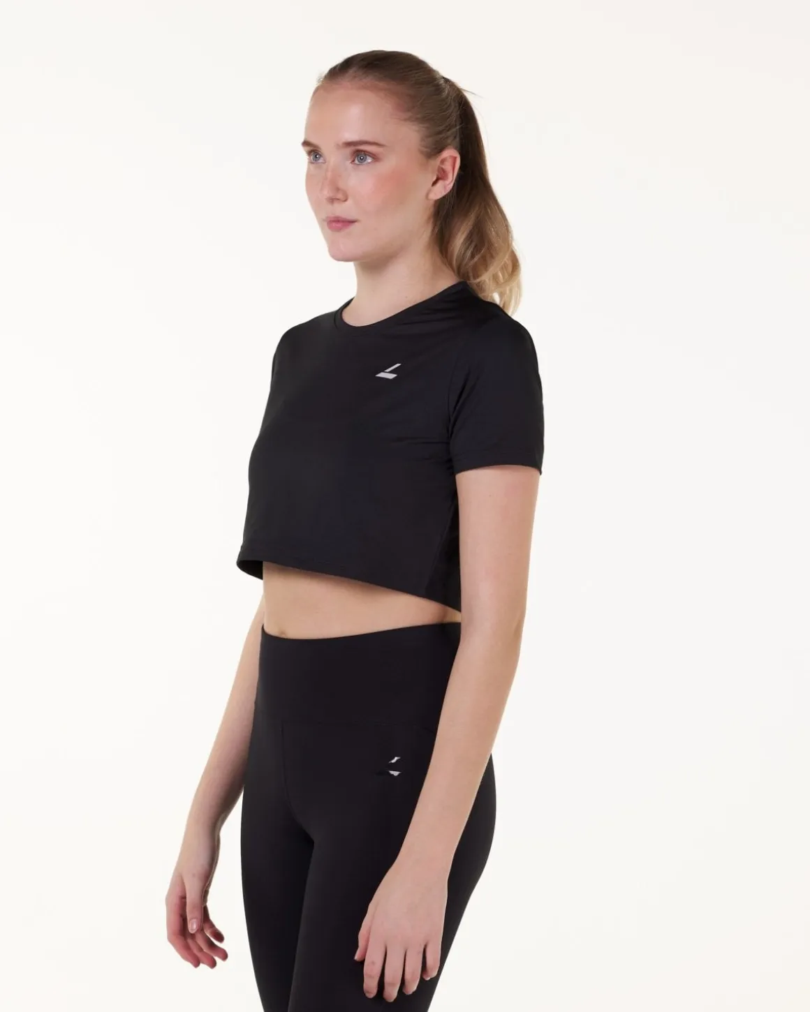 Essential Crop T-shirt Black 3-PACK