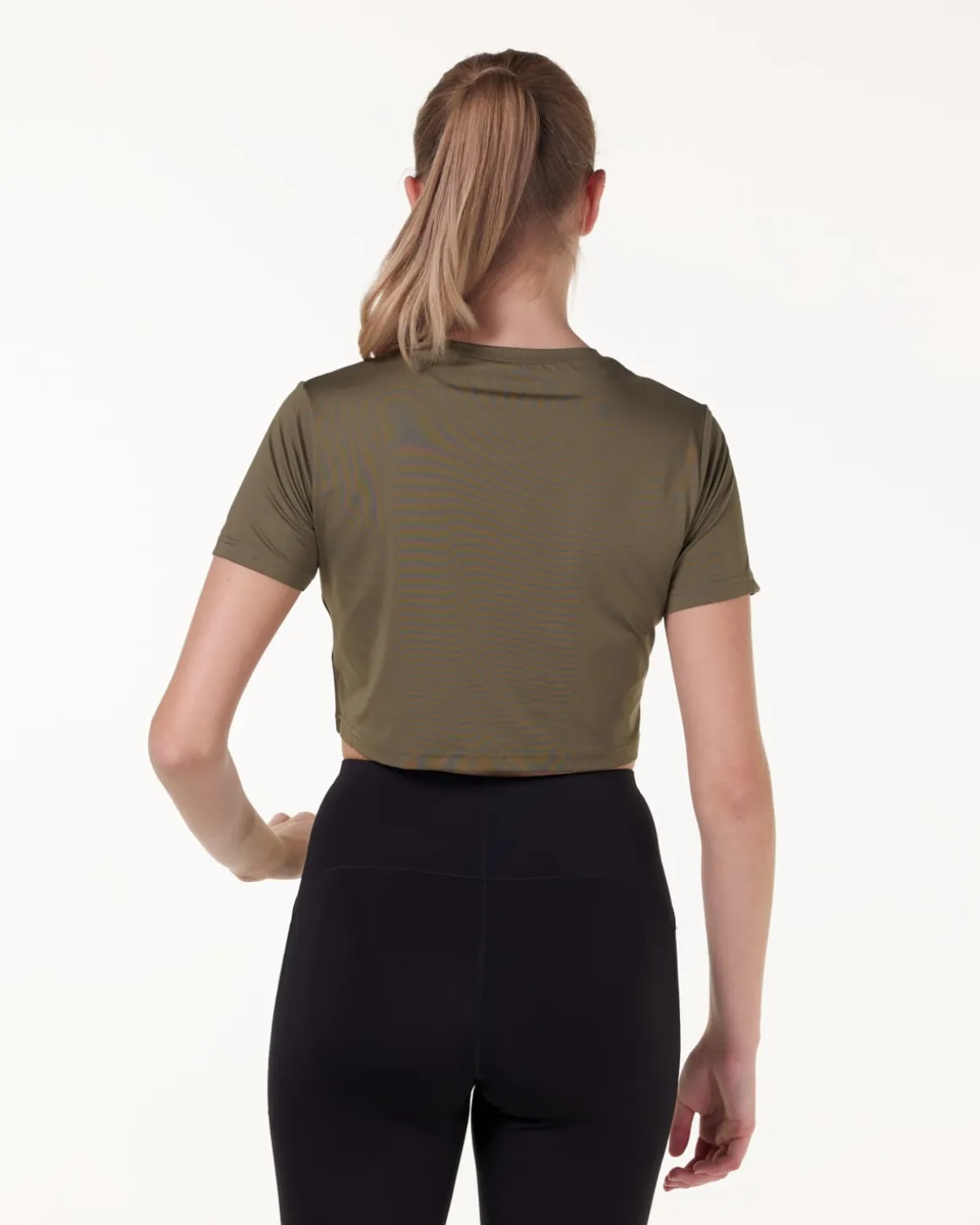 Essential Crop T-shirt Green/Blue/Pink 3-MIXPACK