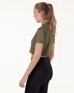 Essential Crop T-shirt Green/Blue/Pink 3-MIXPACK