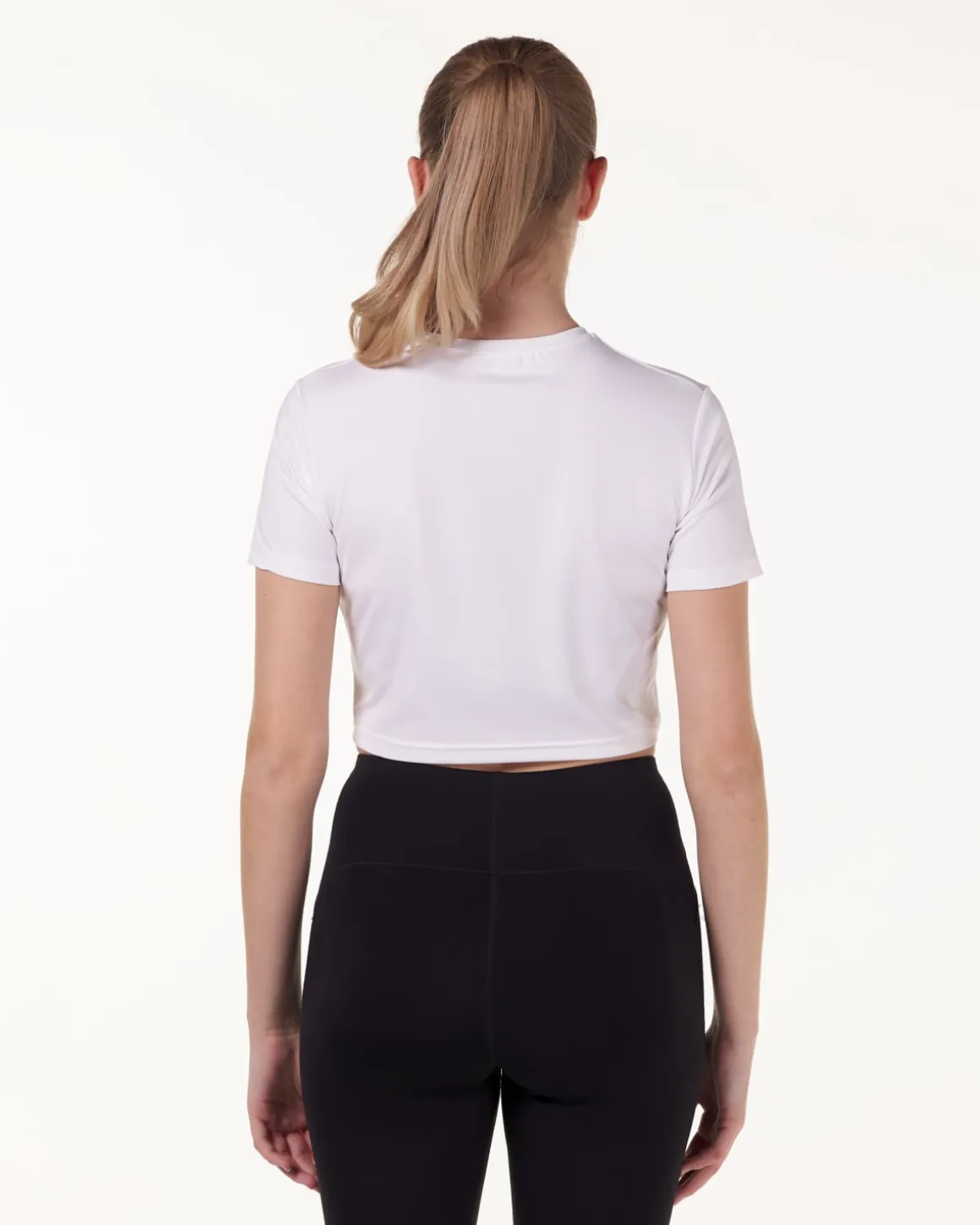 Essential Crop T-shirt White 22