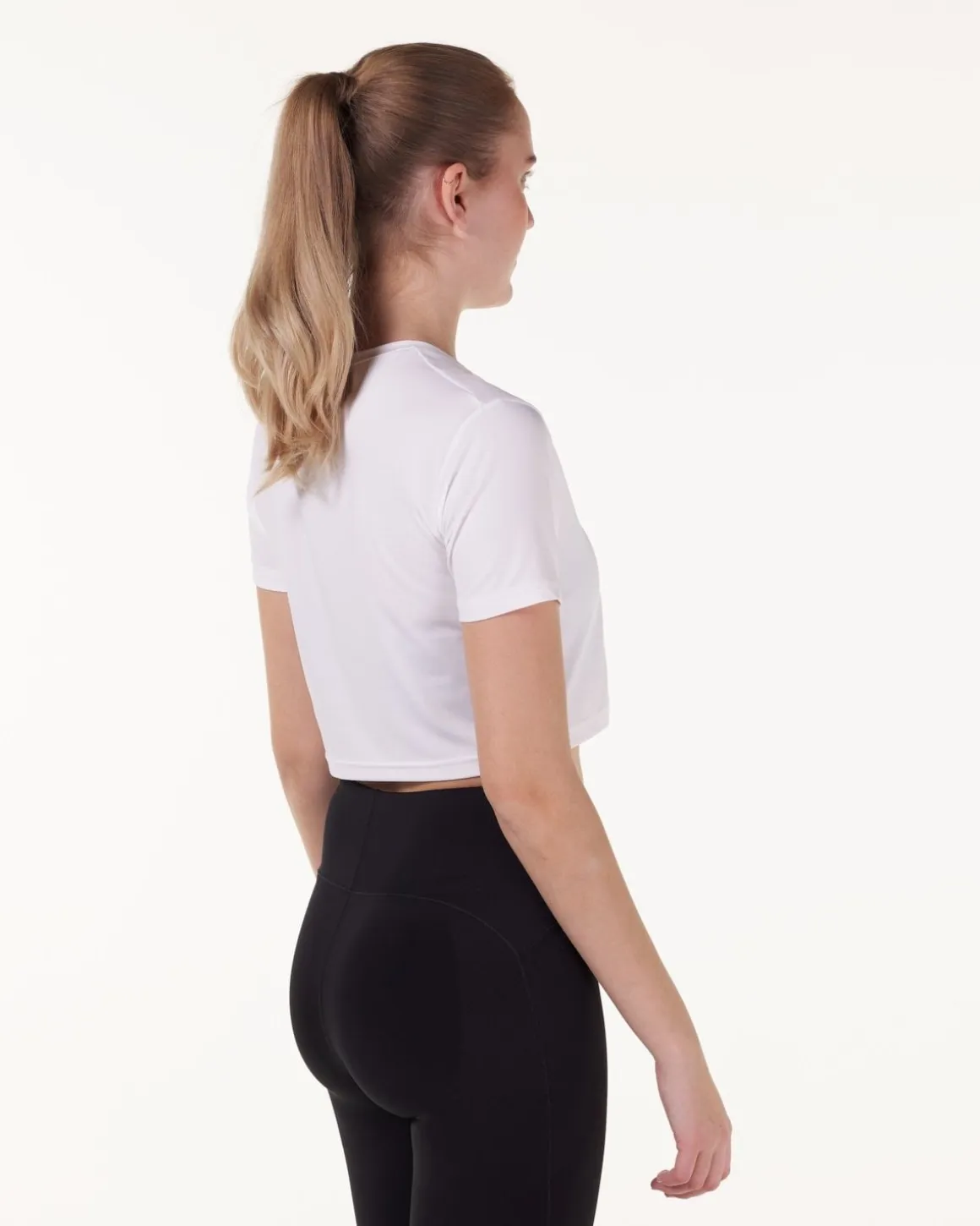 Essential Crop T-shirt White 3-PACK
