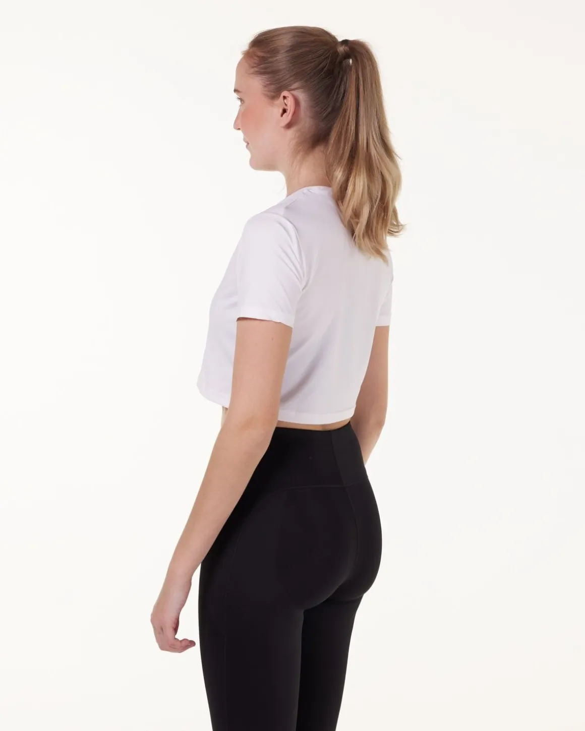 Essential Crop T-shirt White 3-PACK