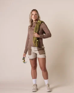 Essential Full Zip Jacket Beige Fossil