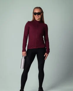 Essential Full Zip Jacket Burgundy