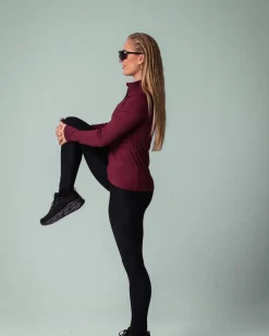 Essential Full Zip Jacket Burgundy