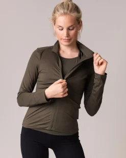 Essential Full Zip Jacket Green Forest