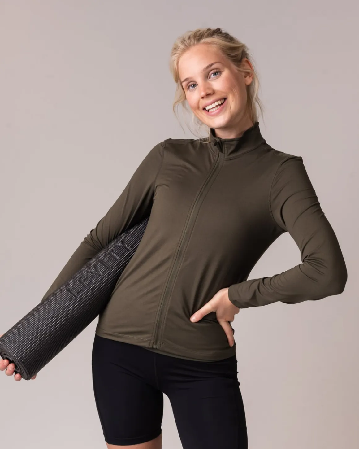 Essential Full Zip Jacket Green Forest