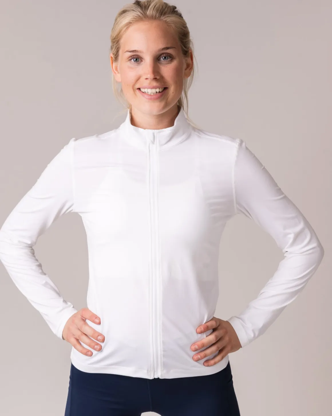 Essential Full Zip Jacket White
