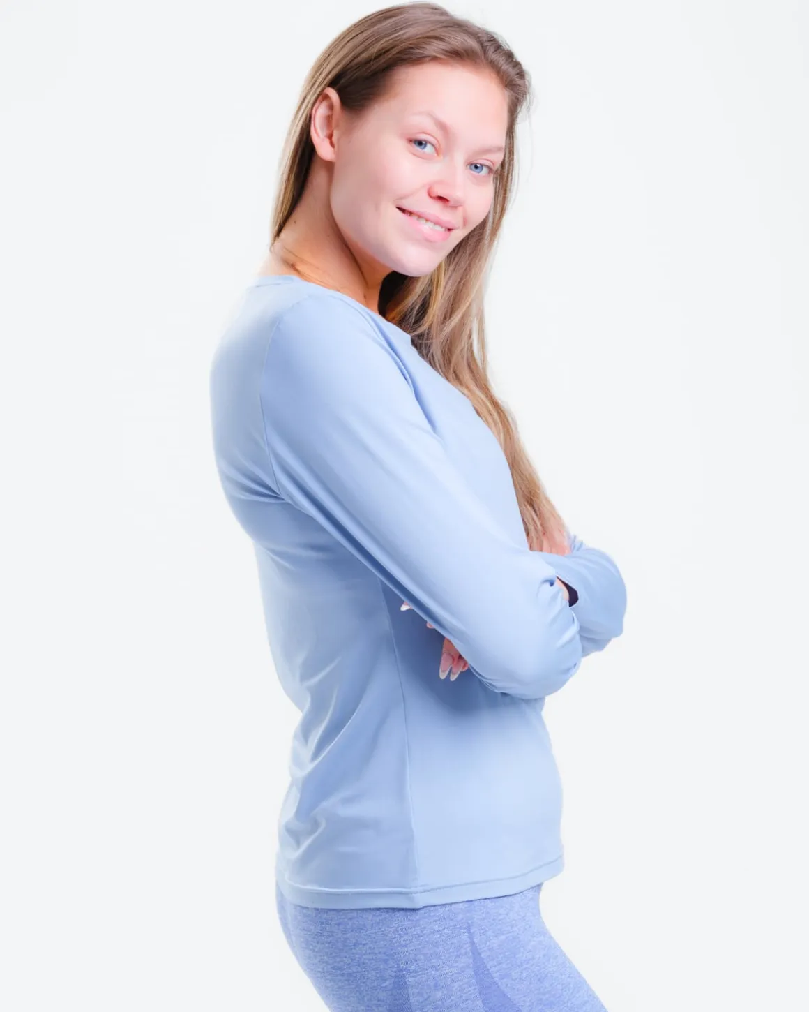 Essential Long Sleeve Blue Soft