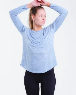 Essential Marl Long Sleeve Blue Soft Marl