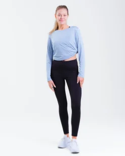 Essential Marl Long Sleeve Blue Soft Marl