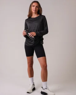 Essential Marl Long Sleeve Dark Grey Marl