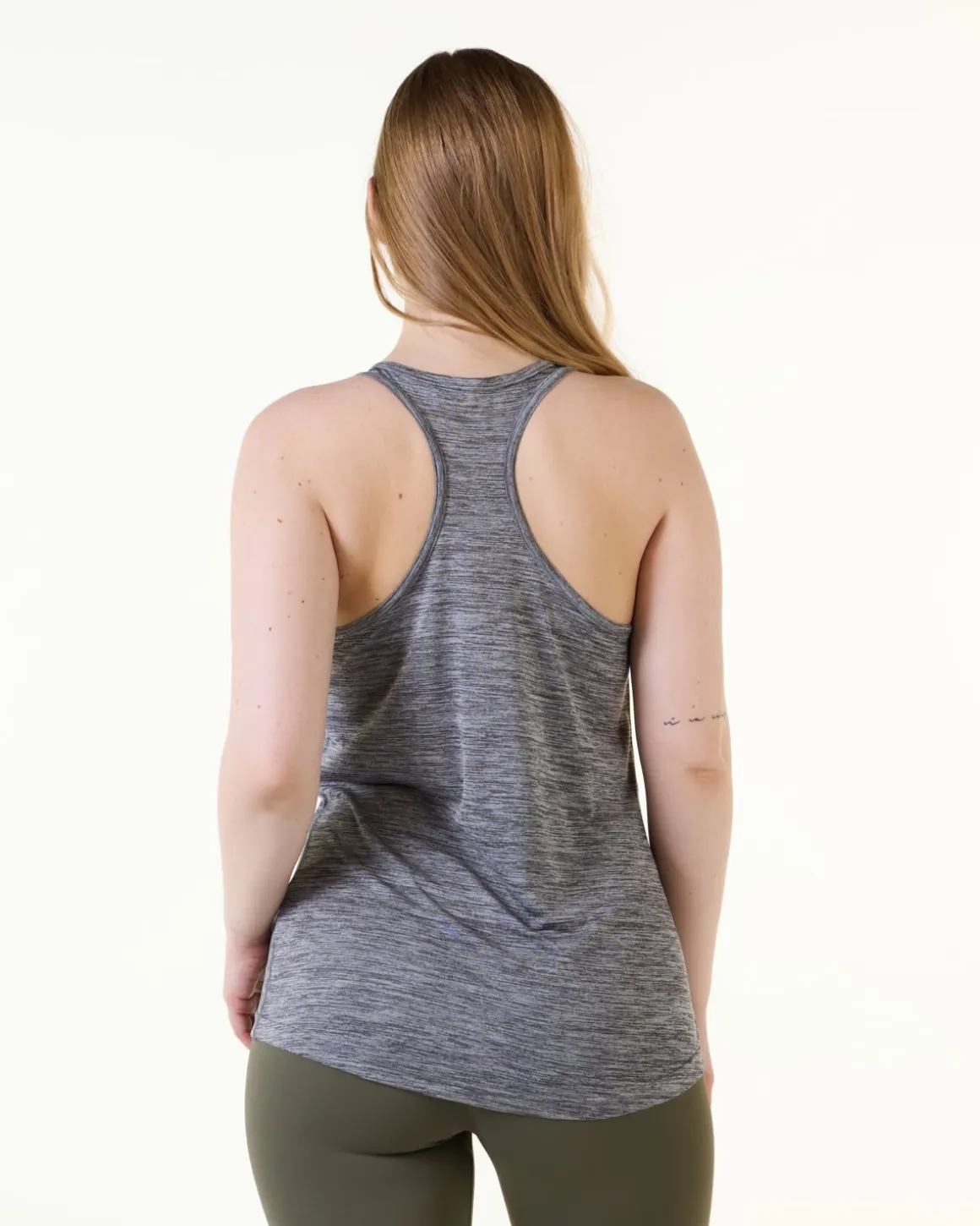 Essential Marl Tank Top Grey Marl
