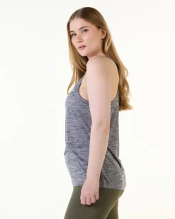 Essential Marl Tank Top Grey Marl