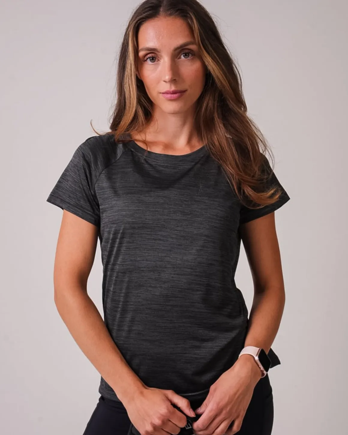 Essential Marl T-shirt Dark Grey Marl