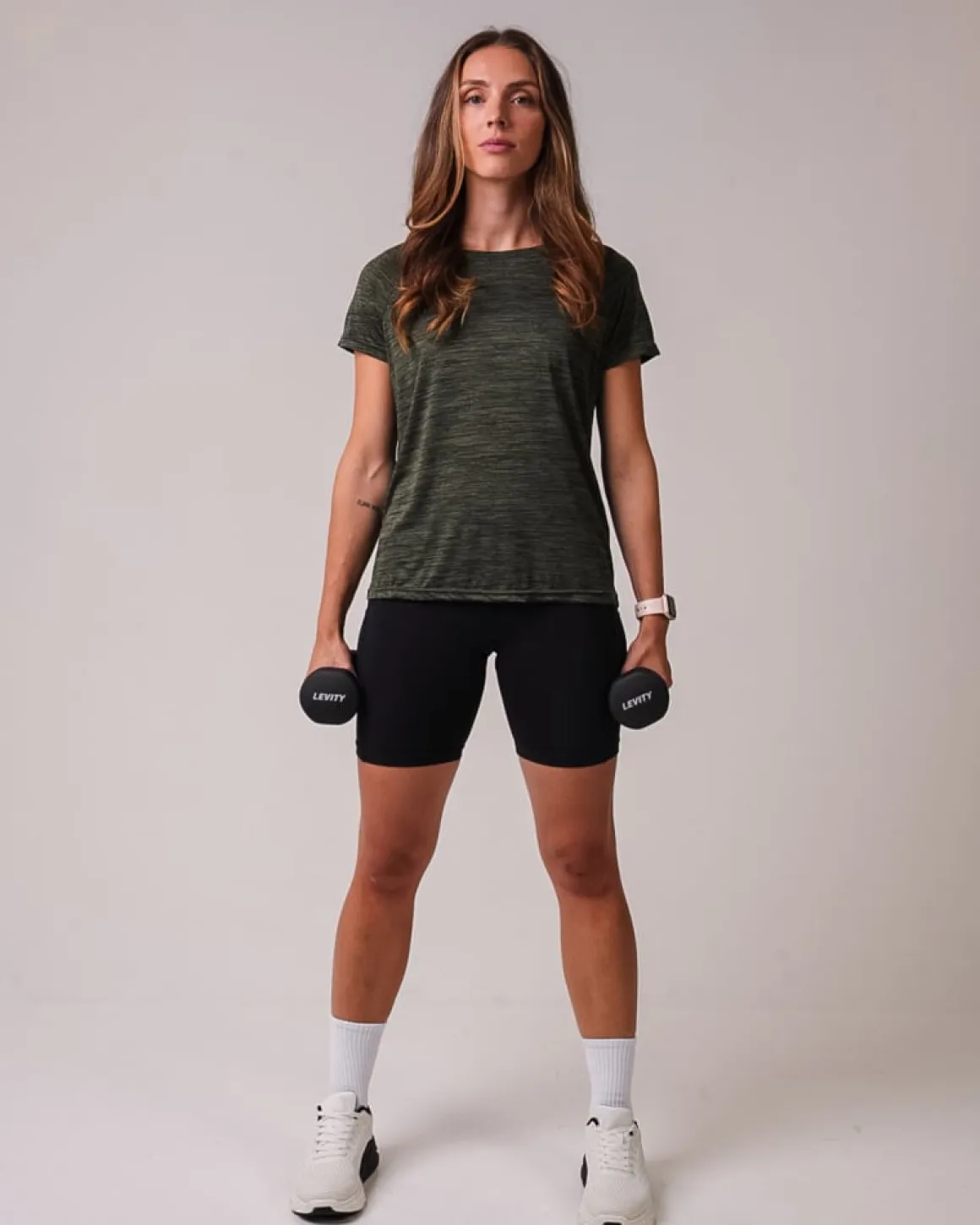 Essential Marl T-shirt Green Forest Marl