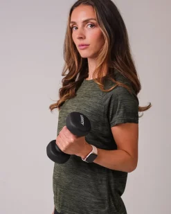 Essential Marl T-shirt Green Forest Marl