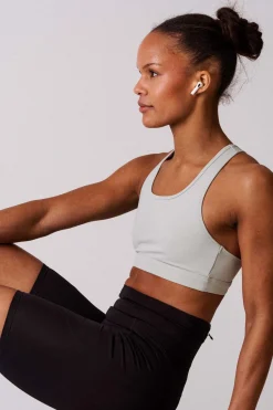 Essential Medium Support Bra Grey Block