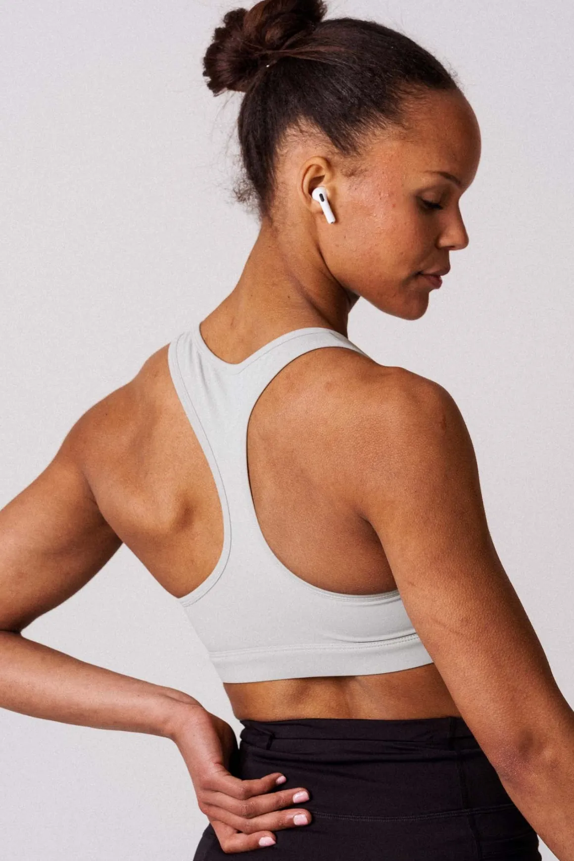 Essential Medium Support Bra Grey Block