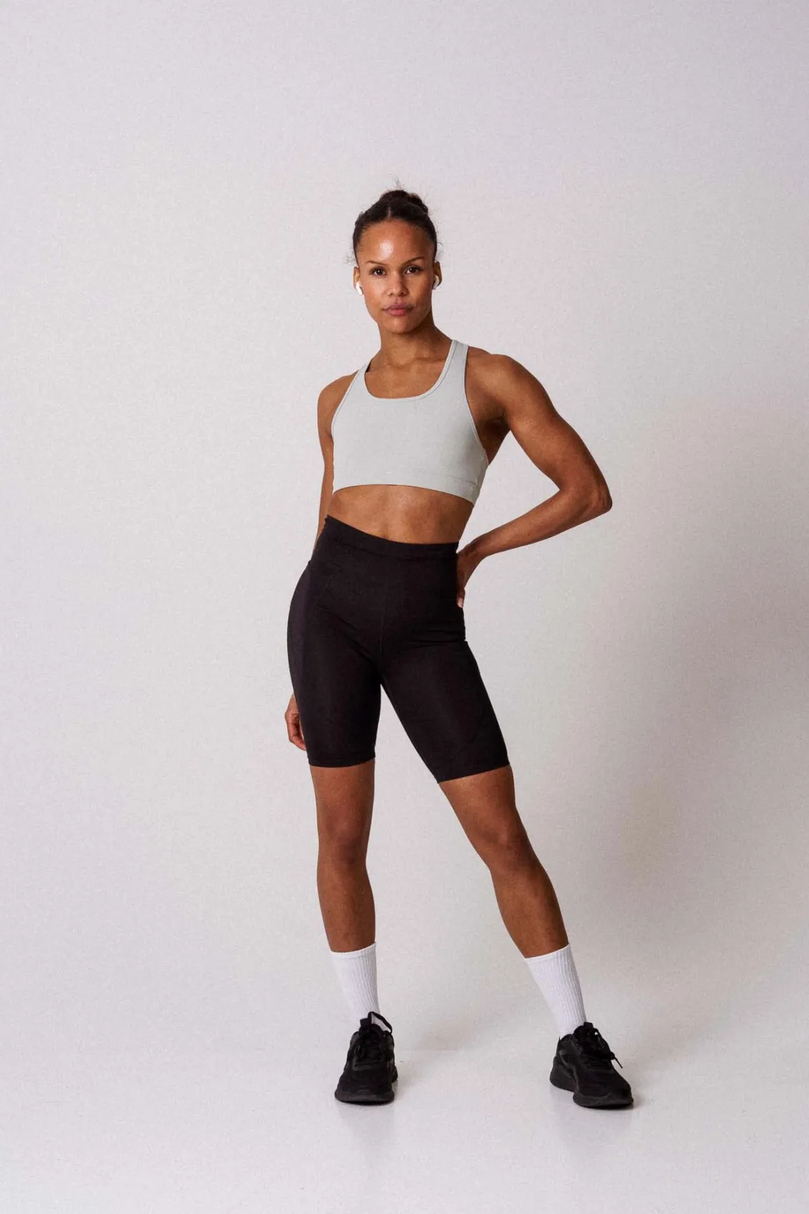 Essential Medium Support Bra Grey Block