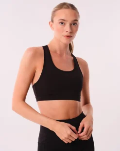 Essential Medium Support Bra Black