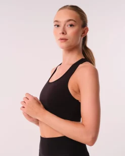 Essential Medium Support Bra Black